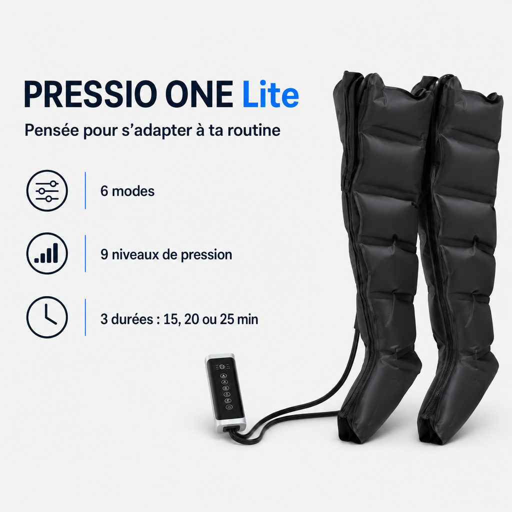 PRESSIO ONE Lite – Bottes de pressothérapie à 6 chambres