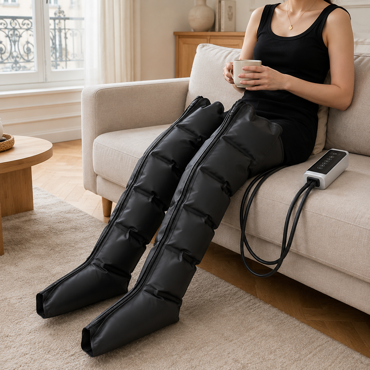 PRESSIO ONE Lite – Bottes de pressothérapie à 6 chambres
